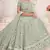 Graceful Pista Green Lehenga Choli For Women Indian Wedding Chaniya Choli Thread , Sequins Embroidery Work Lahangas
