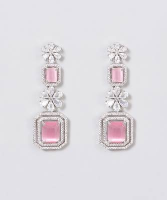 Triple Layer Rose Pink Necklace Set 3