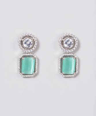 Floral Stone Stud Earrings 2