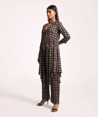 Black Lotus Pond Tunic Pant Set 2