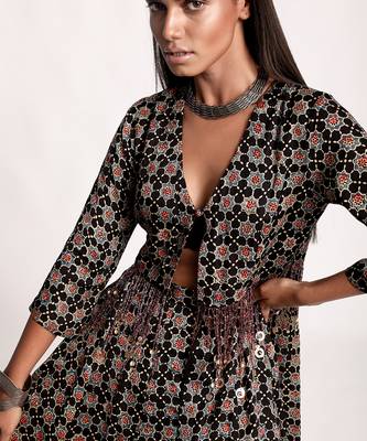 Black Lotus Pond Tunic Pant Set 5