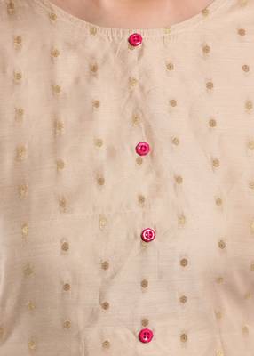 Gold Side tie-up kurti & bottom set 4