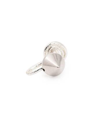 Silver Spike Nose Ring 1