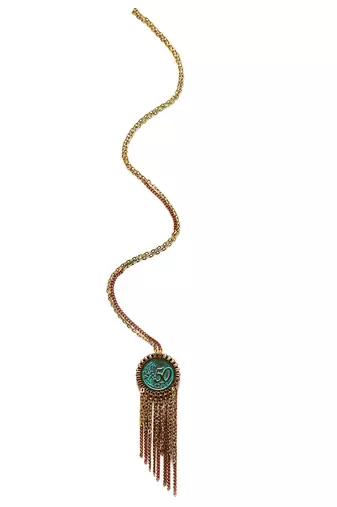 Tasseled Coin  Necklace