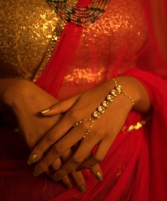 Simple Kundan Haathpan 1