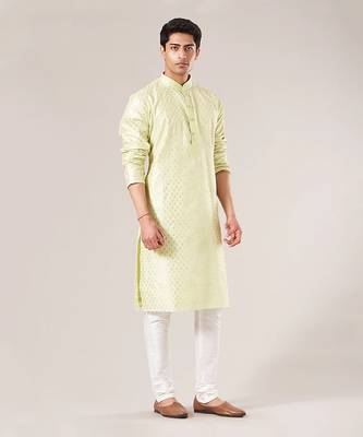 Lime Green Kurta Sets 1