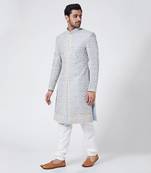Pigeon Blue Sherwani
