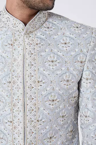 Pigeon Blue Sherwani