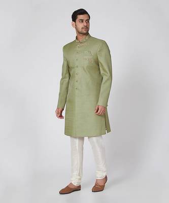 Parrot Green Achkan 1