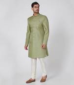 Parrot Green Achkan