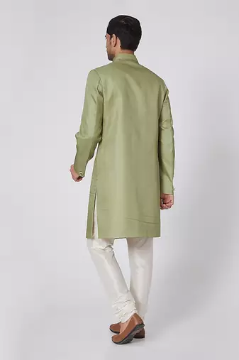 Parrot Green Achkan