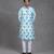 Tiffany Blue Tie & Die Kurta-Churidar Set
