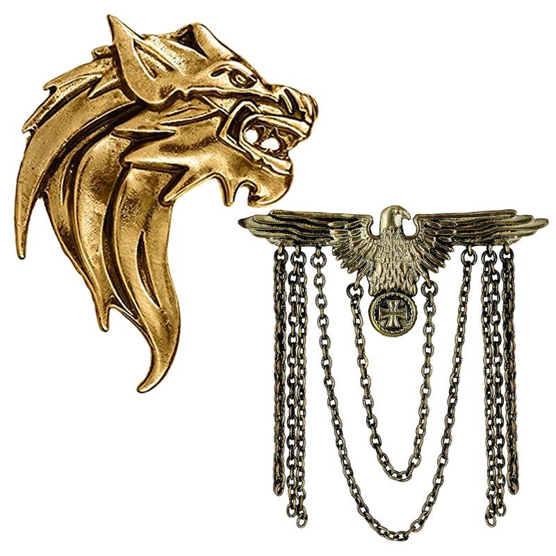 Mahi combo of blazer, indo western and shervani brooch with beads