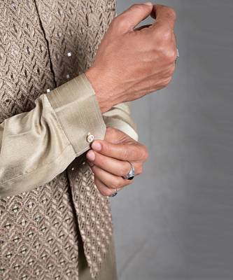 Sage Green Embroidered Kurta-Jacket Set 5