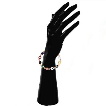 Mahi combo of evil eye pendant & bracelet with meenakari work for women (co1105592z) 3