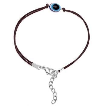 Mahi combo of evil eye pendant & anklet with beads for women (co1105583r) 4