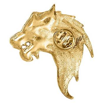 Mahi gold plated lion face shaped classic blazer pin brooch for men (bp1101113g) 3