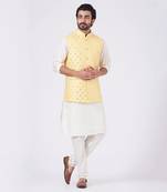 Yellow Kurta-Jacket Set
