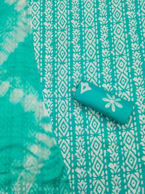 Slub cotton unstitched dress material suit for women 3