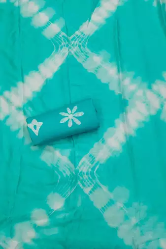 Slub cotton unstitched dress material suit for women