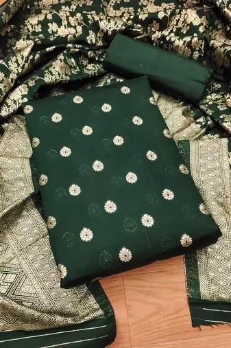 Elegance cotton jacquard salwar suit dress material collection