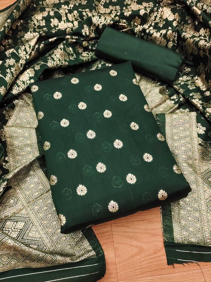 Elegance cotton jacquard salwar suit dress material collection