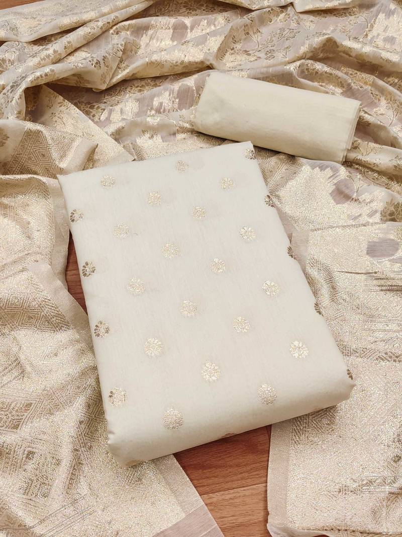 Elegance cotton jacquard salwar suit dress material collection