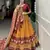 Mustard Color Tussar Silk With Patola Print foil work Lehenga Choli For Women 