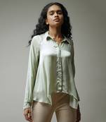 Mint Satin Shirt