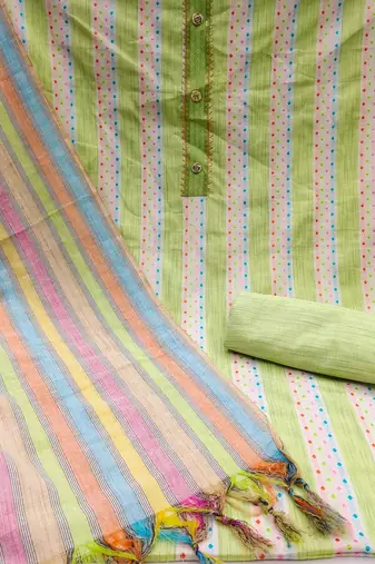 Handloom cotton elegance unstitched salwar suit dress material