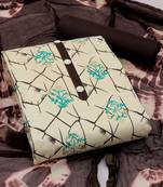 Khadi cotton top, heavy cotton bottom, and najmeen saboori print dupatta dress material