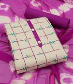 Elegant jacquard delight cotton salwar suit dress material