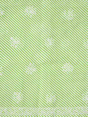 Ada Hand Embroidered Green And White Cotton Lucknowi Chikankari Indian Women Unstitched Suit Piece - A211241 5