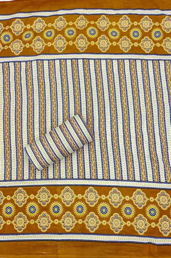 Women's slub cotton printed unstitched dress material