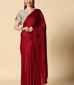 Maroon Supper Soft Burfi Silk With Important Lycra Blouse