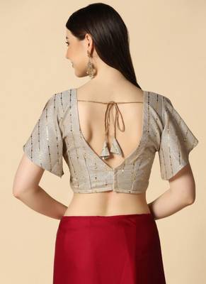 Maroon Supper Soft Burfi Silk With Important Lycra Blouse 7