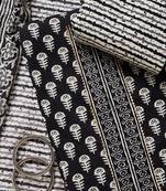 Salwar Studio Printed Maroon cotton Unstitched Dress Material-Pack of 1.