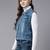 Aarika womens blue colour solid denim jacket