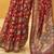 Kimisha women's maroon silk woven saree with unstitched blouse piece