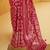 Kimisha women's crimson silk woven saree with unstitched blouse piece