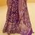 Kimisha women's purple silk woven saree with unstitched blouse piece