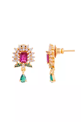 ruby emerald earrings studs
