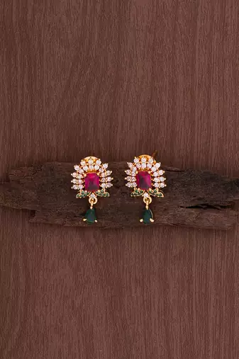  ruby emerald earrings studs