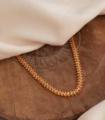  s balls chain medium length 24" with one gram gold