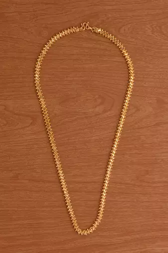  s balls chain medium length 24" with one gram gold