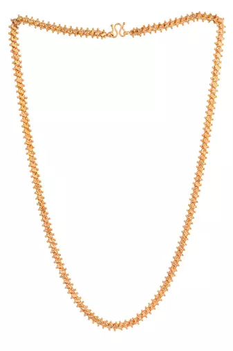  s balls chain medium length 24" with one gram gold