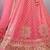 EILARA WOMEN'S ELEGANT PINK SEQUINS BUTTERFIY NET LEHENGA CHOLI