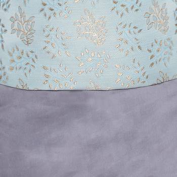 BAATCHEET COTTON SOLID SET OF 4 WITH KURTA PAJAMA (2) AND  JACQUARD JACKET-ASH BLUE 3