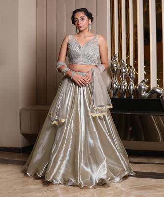 Silver Lehenga Set 1