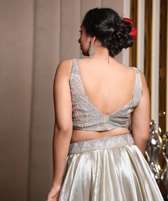 Silver Lehenga Set 3